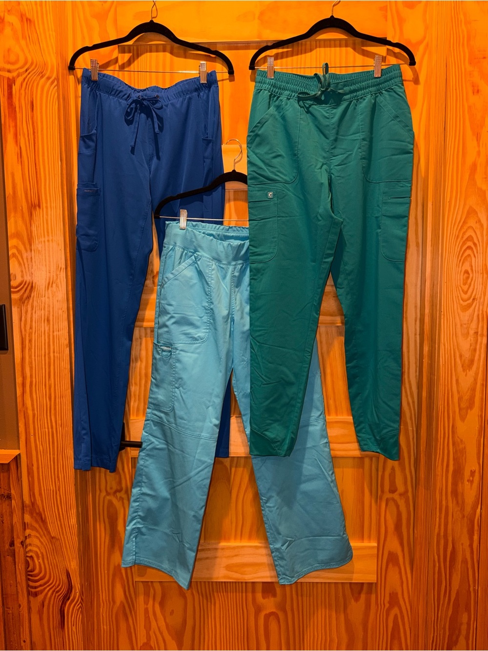 3 scrub pants